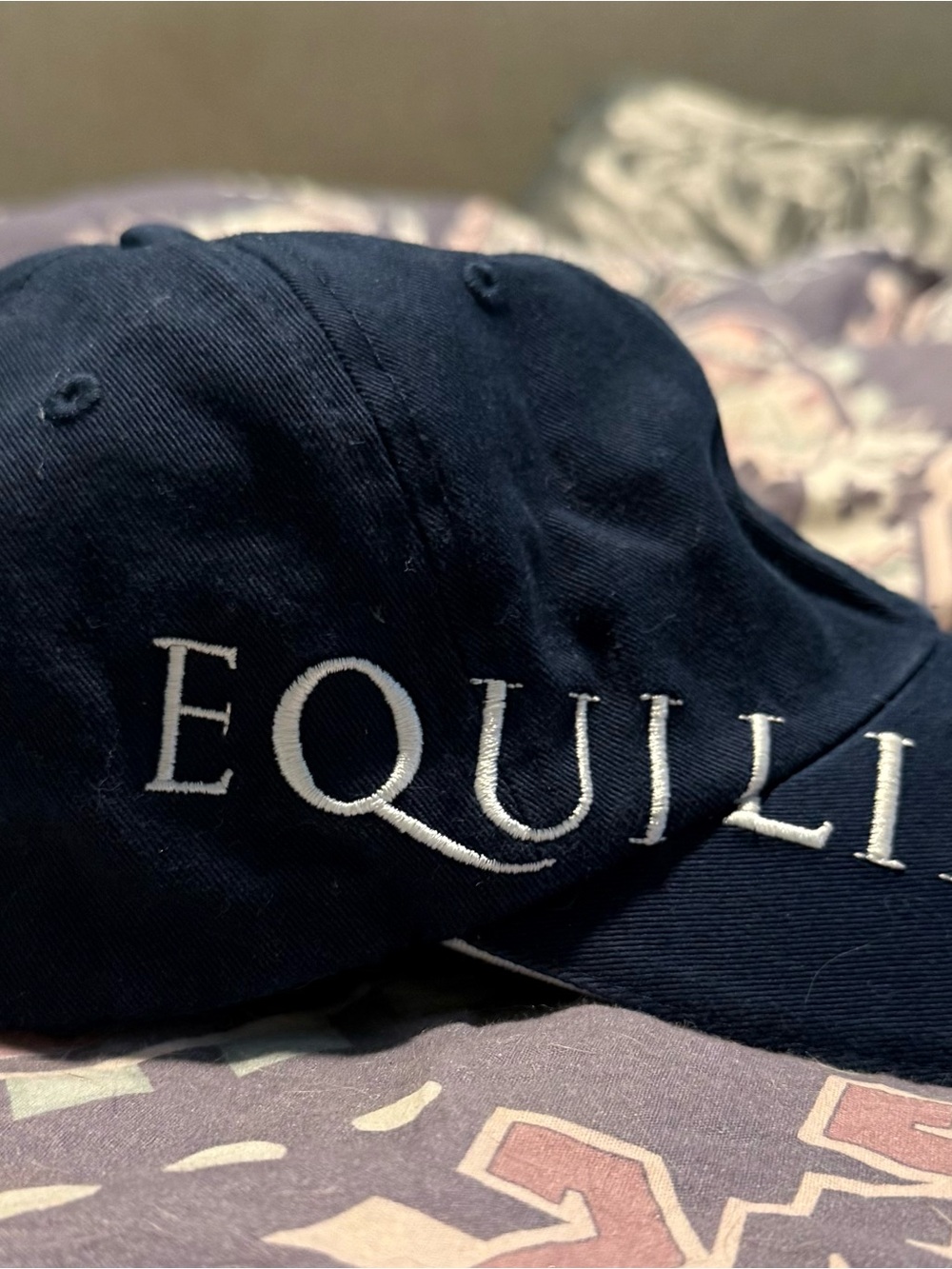 Equiline Embroidered Navy Baseball Hat